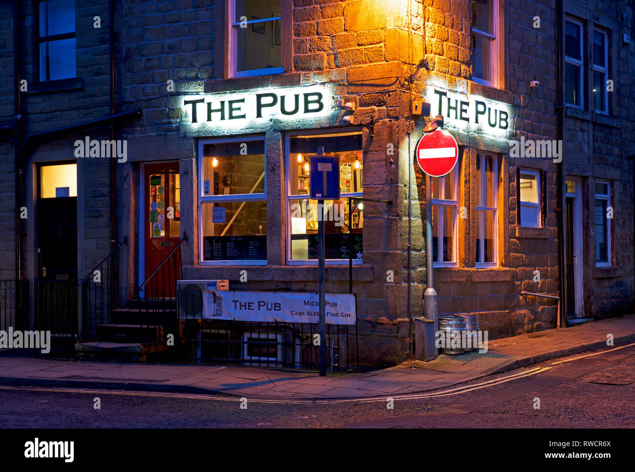 The Pub, a micropub in Todmorden, West Yorkshire, England UK Stock Photo