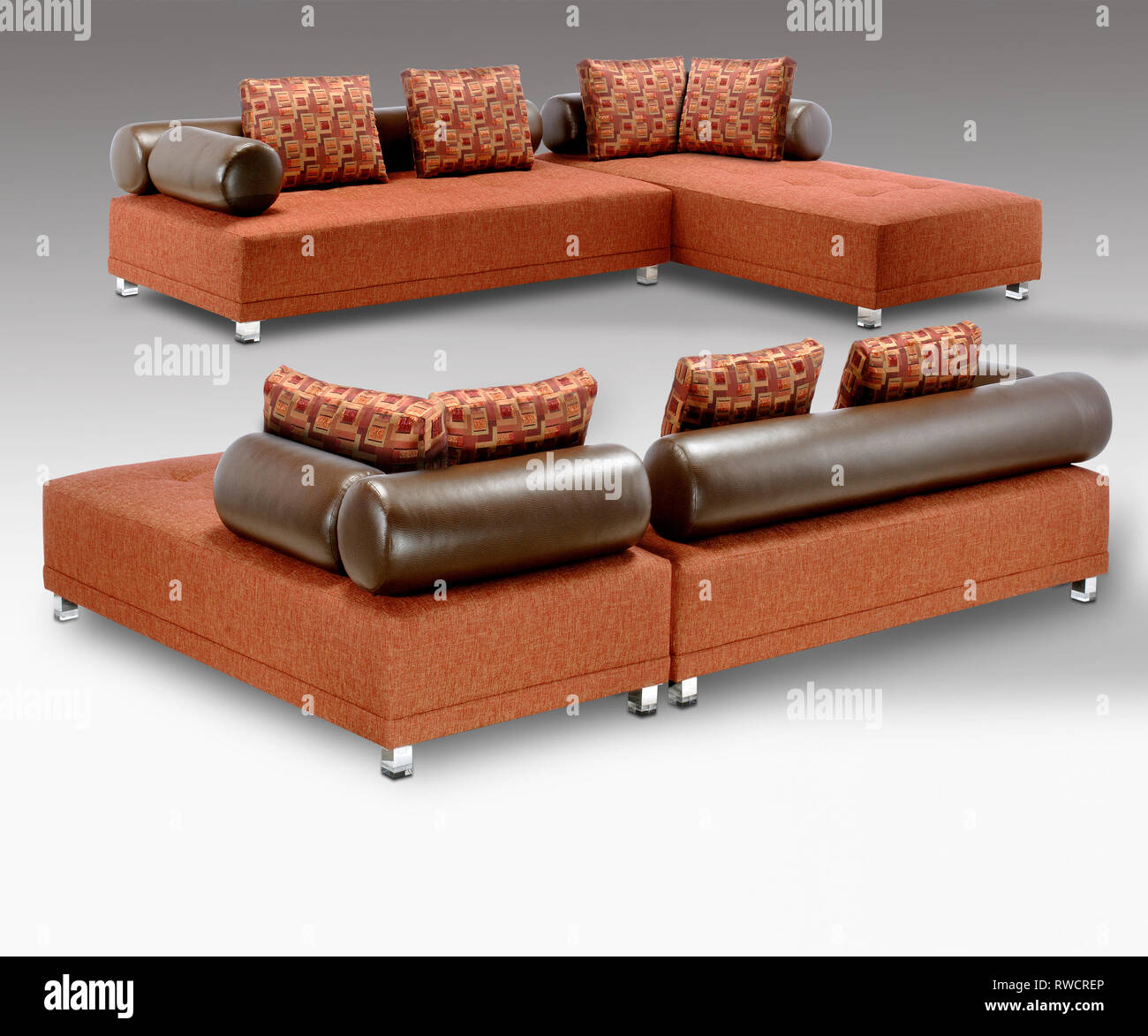 MId Century Modern sectional radical contemporary style Stock Photo Alamy