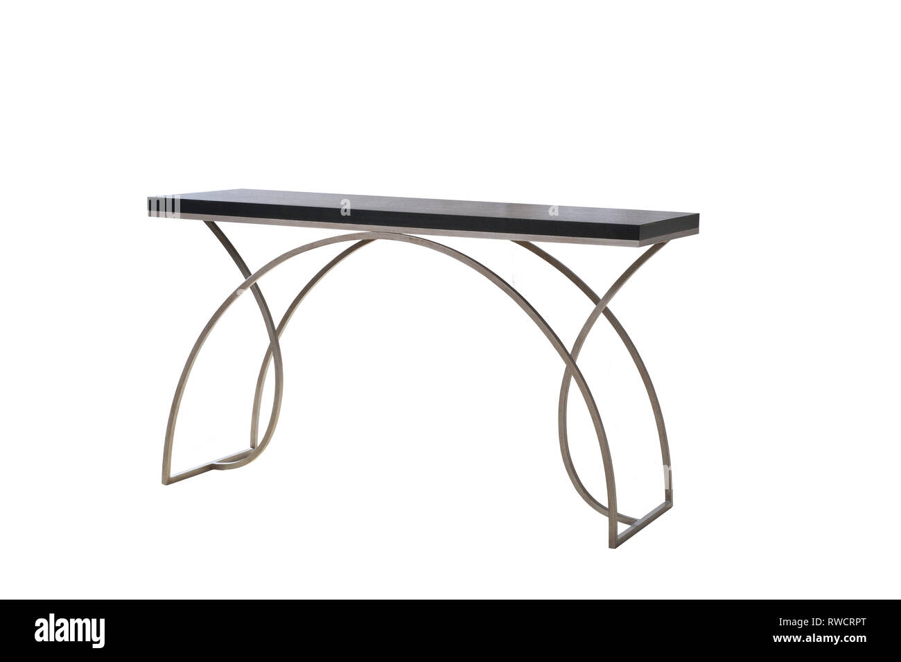 Mid Century Modern steel legged sofa table Stock Photo Alamy
