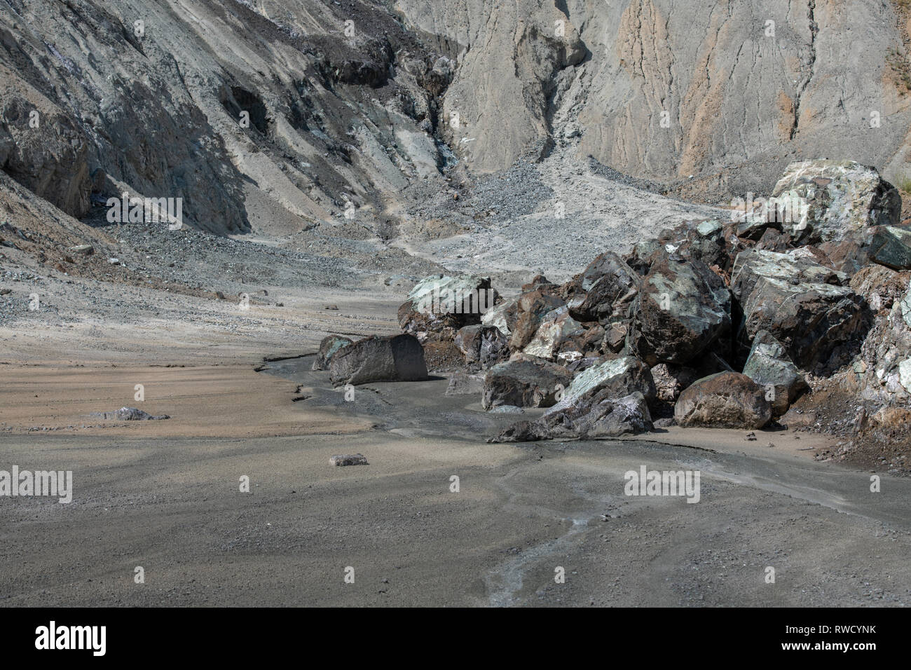 the quarry at Amiantos, Cuprus. Famous for producing asbestos. Since