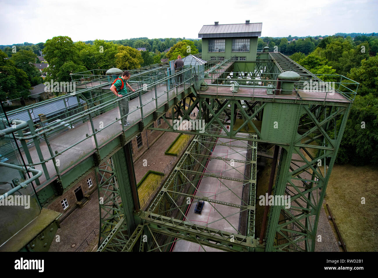 Historisches Schiffshebewerk am Dortmund-Ems-Kanal Henrichenburg Stock Photo