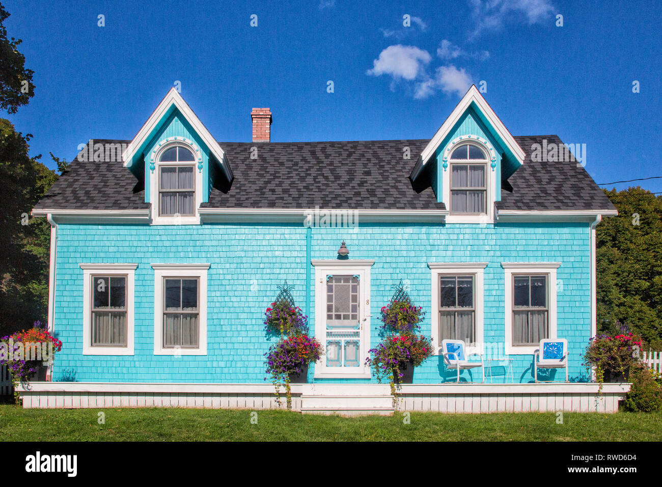 House, Victoria, Prince Edward Island, Canada Stock Photo