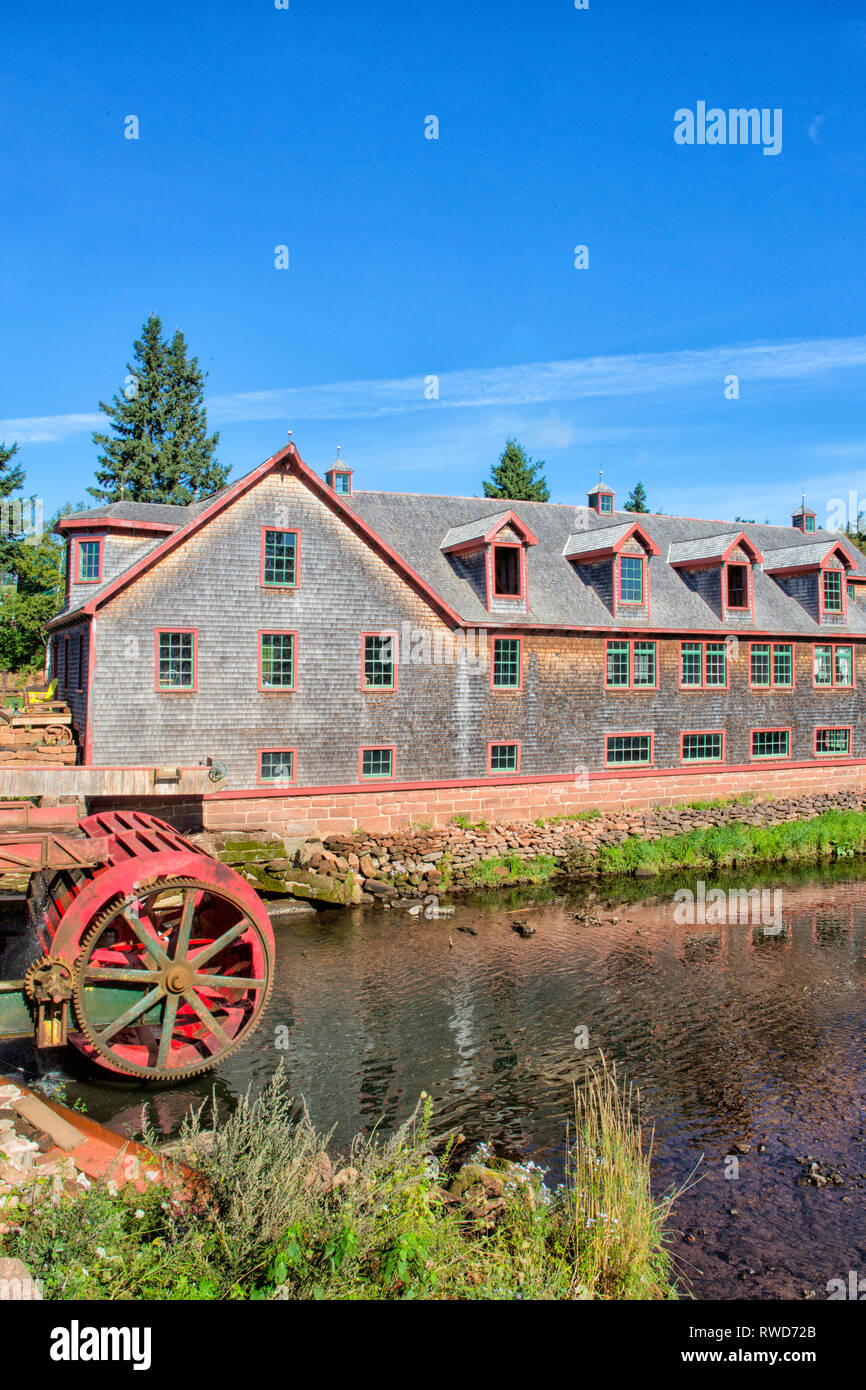 Mill, Hunter River, Prince Edward Island, Canada Stock Photo
