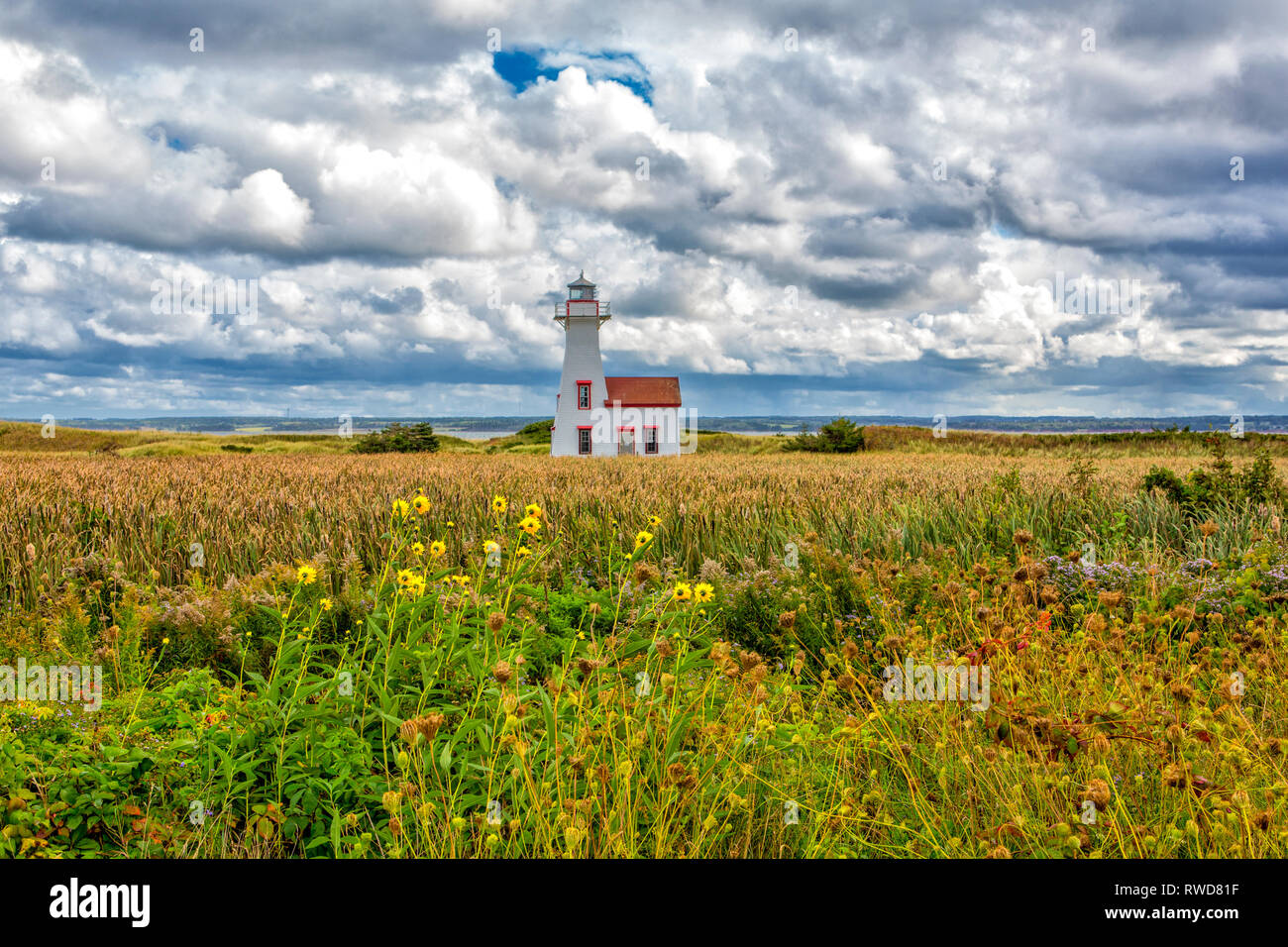 New London Lighthouse, Prince Edward Island, Canada Stock Photo