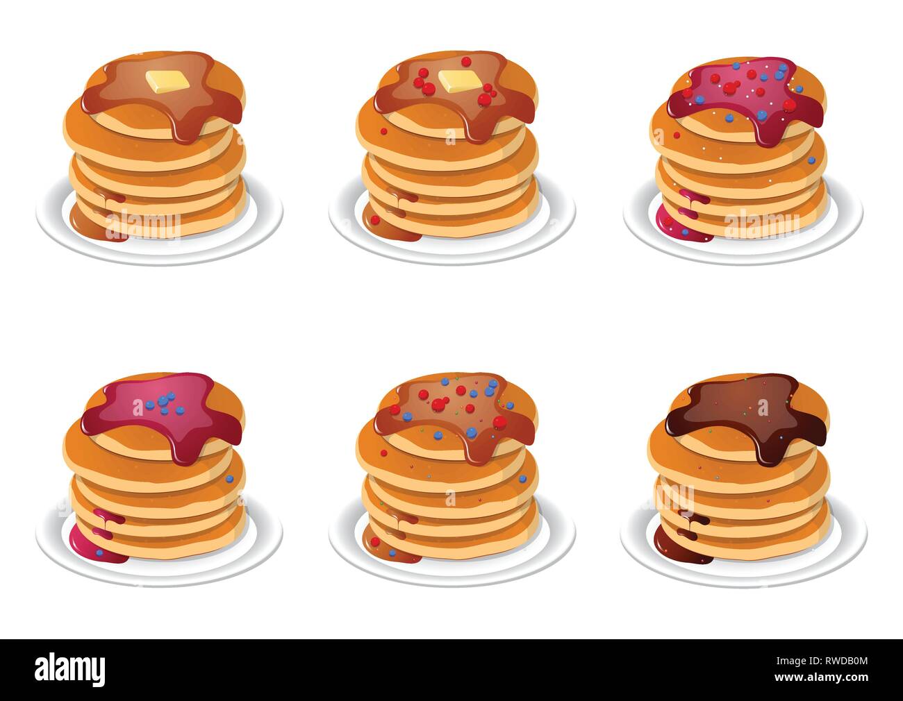 Cartoon waffles Cut Out Stock Images & Pictures - Alamy