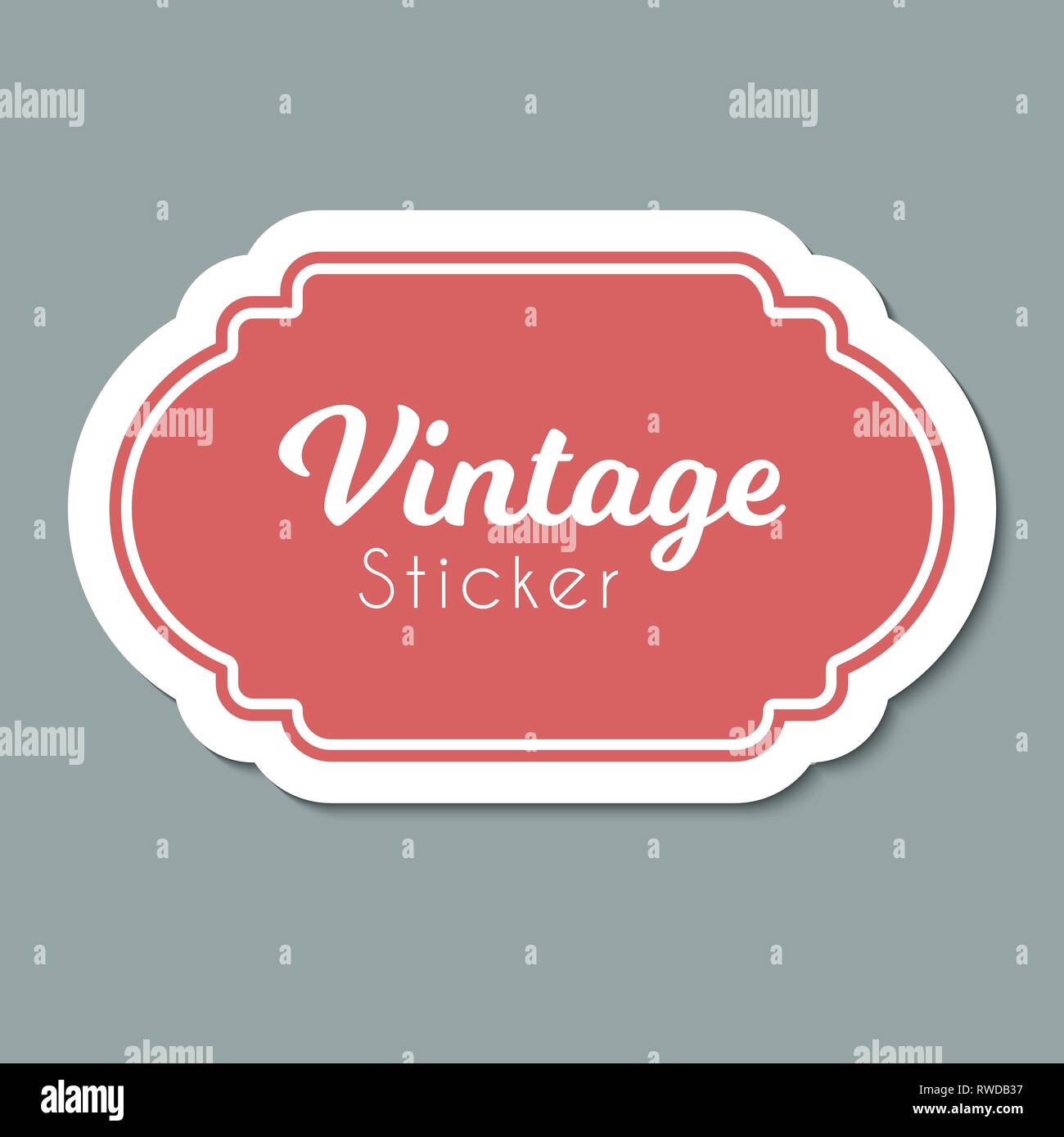 Vector vintage label. Frame for design Stock Vector