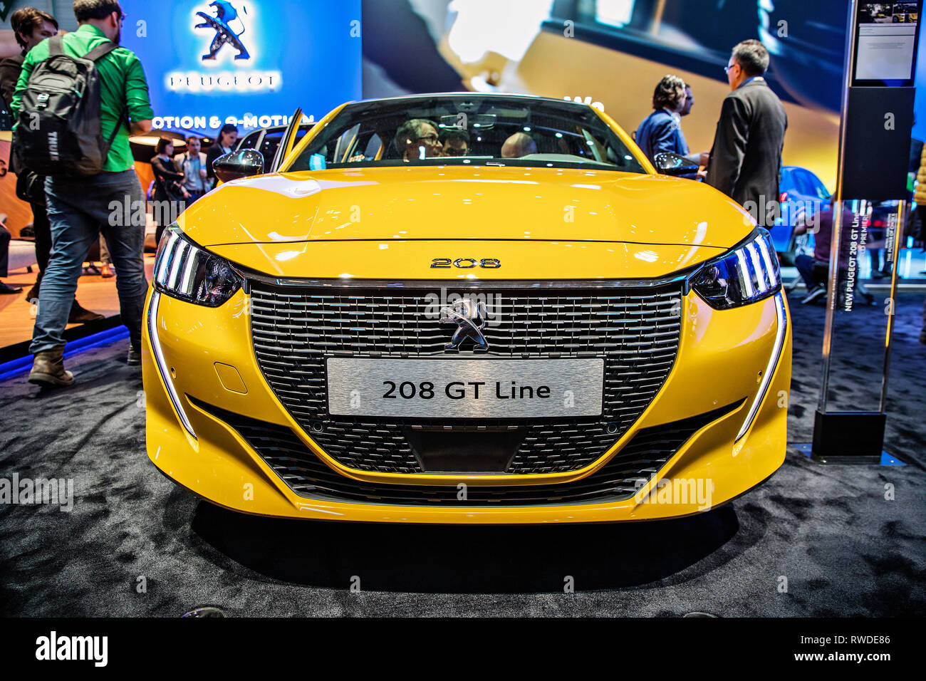 Peugeot 8 Gt Line Was Presented During The 19 Geneva International Motor Show On Tuesday March 5th 19 Ctk Photo Josef Horazny Stock Photo Alamy