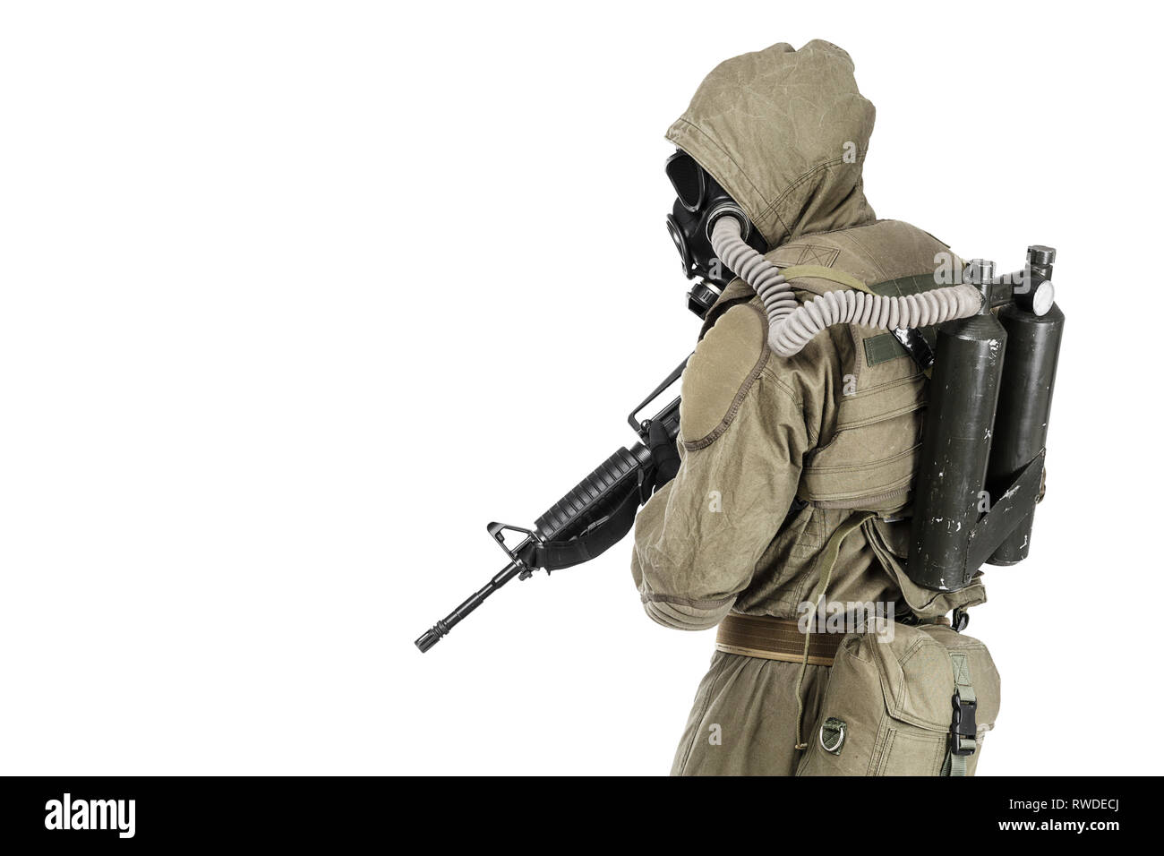 Soldier in a Nuclear Apocalypse Stock Image - Image of nightmare