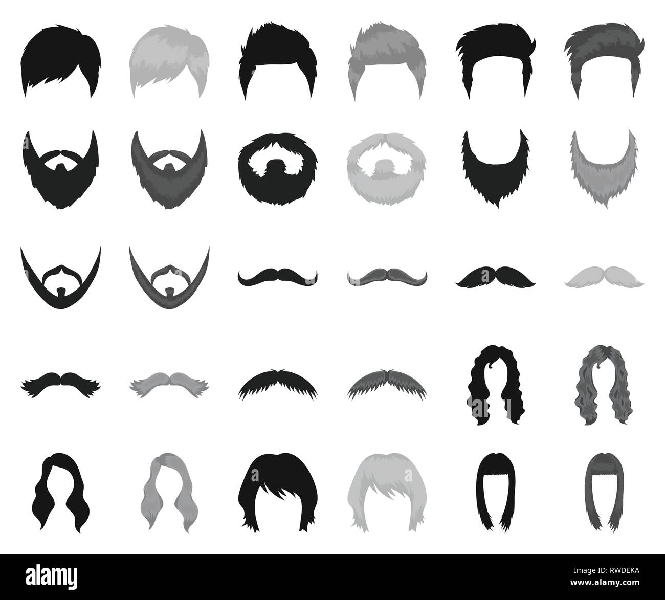 art,beard,black,monochrome,blond,blonde,brown,care,collection,curl,design,fashion, female,hair,haircut,hairdresser,hairstyle ,icon,illustration,image,isolated,logo,man,model ,mustache,red,scythe,set,shave,sign,style,symbol,tail,type,variety,vector,web  ...
