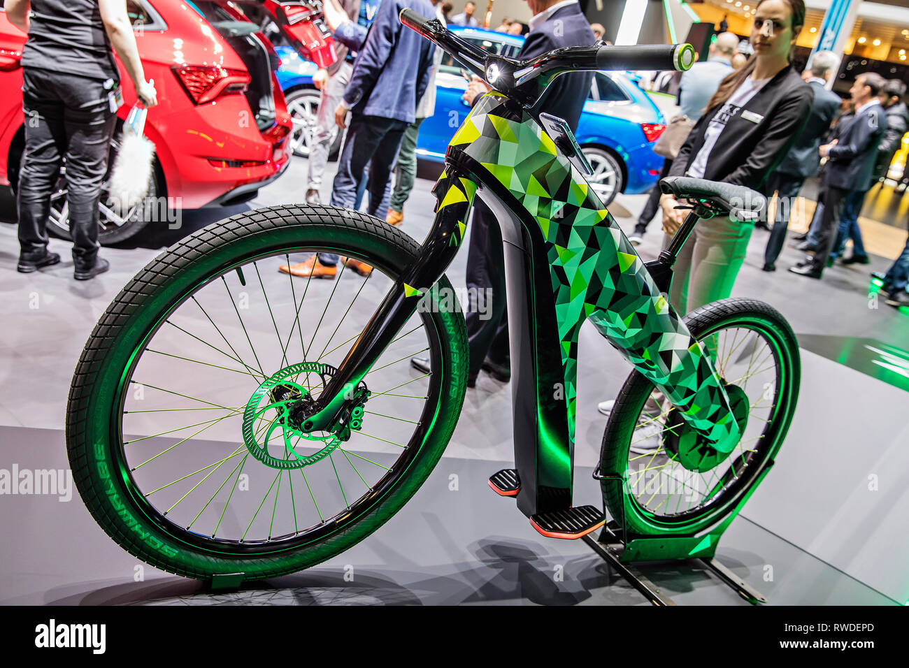 Electric bike concept named Klement was presented by Skoda Auto at the 2019  Geneva International Motor Show on Tuesday, March 5th, 2019. (CTK Photo/Re  Stock Photo - Alamy