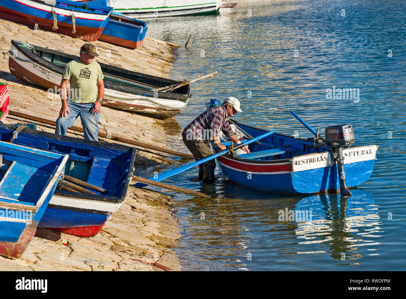 Setubal portugal fishing hi-res stock photography and images