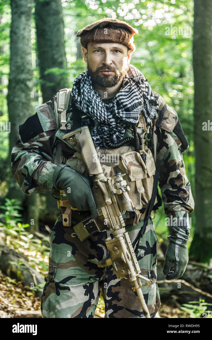 Member Of Navy Seal Team Also Known As Taliban Hunter Stock Photo Alamy