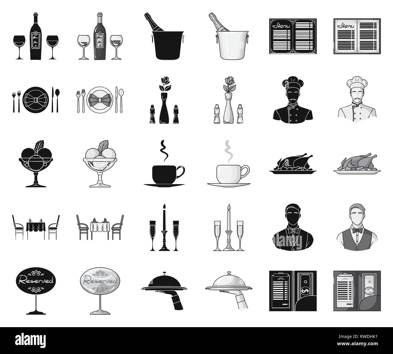alcohol,black,monochrome,bottle,bow,bowl,bucket,candle,cash,champagne,chef,chicken,cloche,coffee,collection,cream,cup,dinner, food,glass,golden,hand,holding ,ice,icon,illustration,institution,lunch,menu,party,pastime,receipt,recreation, reserved ...