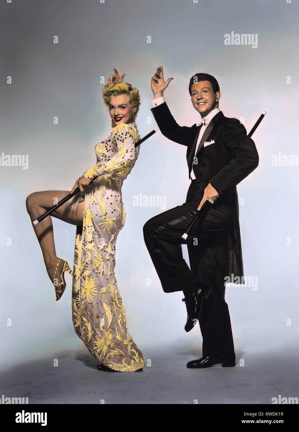 MONROE,O'CONNOR, THERE'S NO BUSINESS LIKE SHOWBUSINESS, 1954 Stock Photo