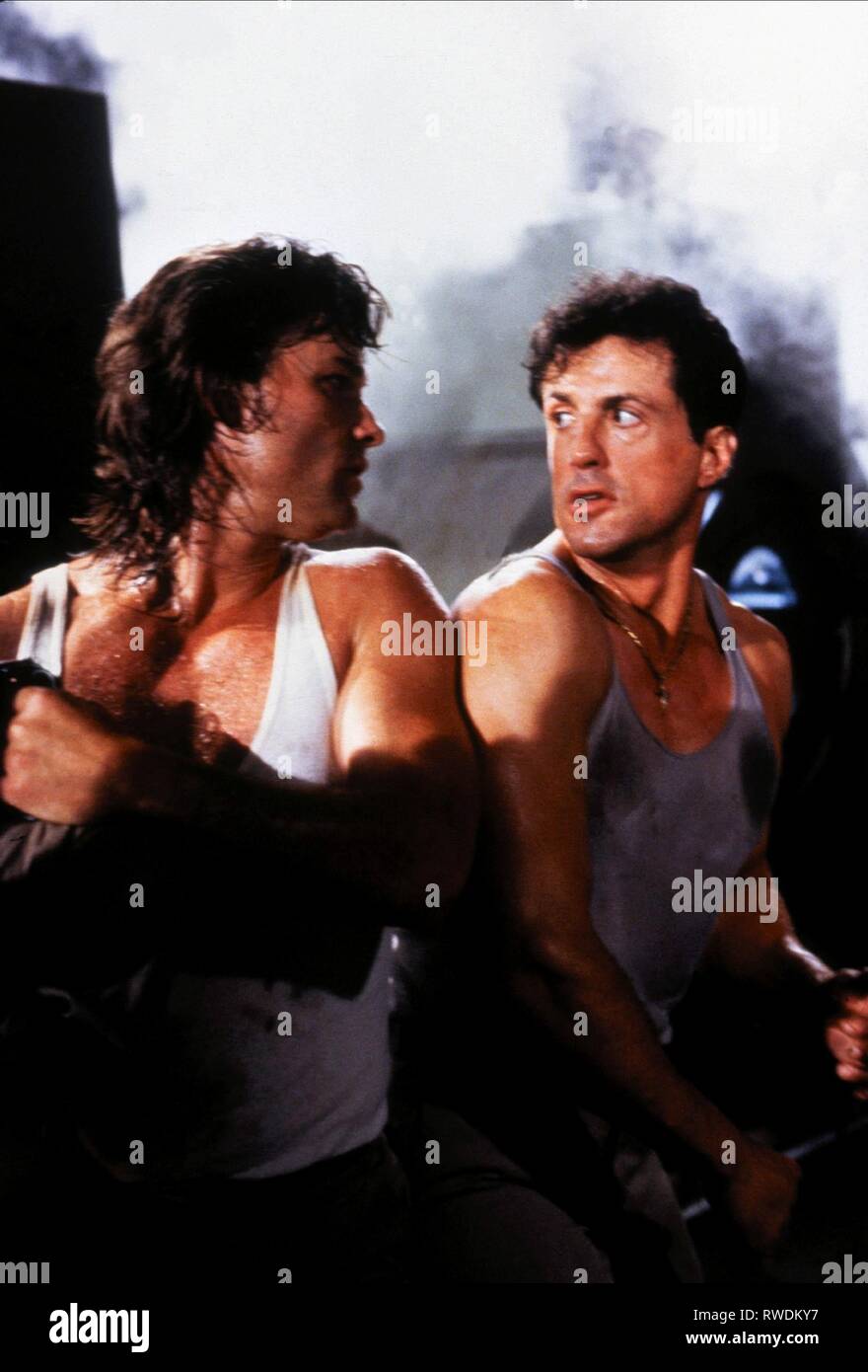 RUSSELL,STALLONE, TANGO and CASH, 1989 Stock Photo