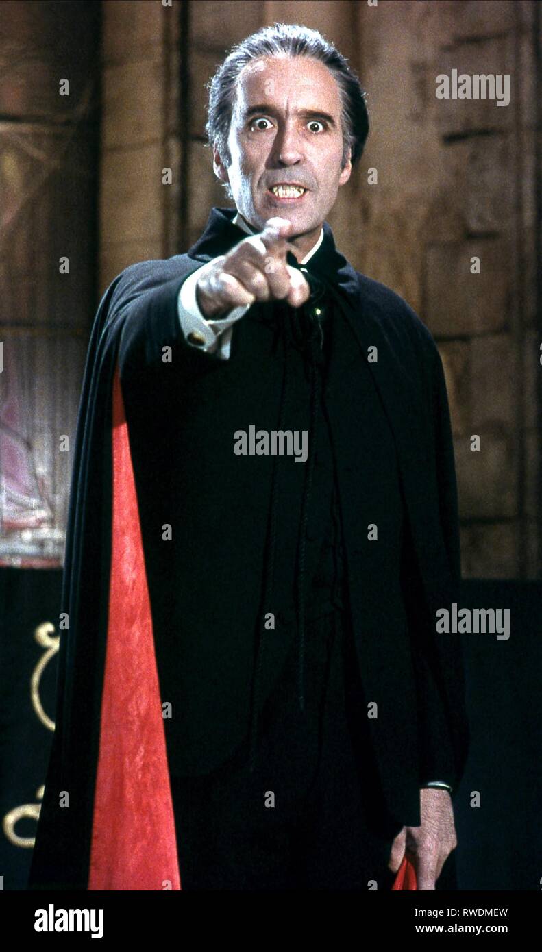 CHRISTOPHER LEE, DRACULA A.D. 1972, 1972 Stock Photo