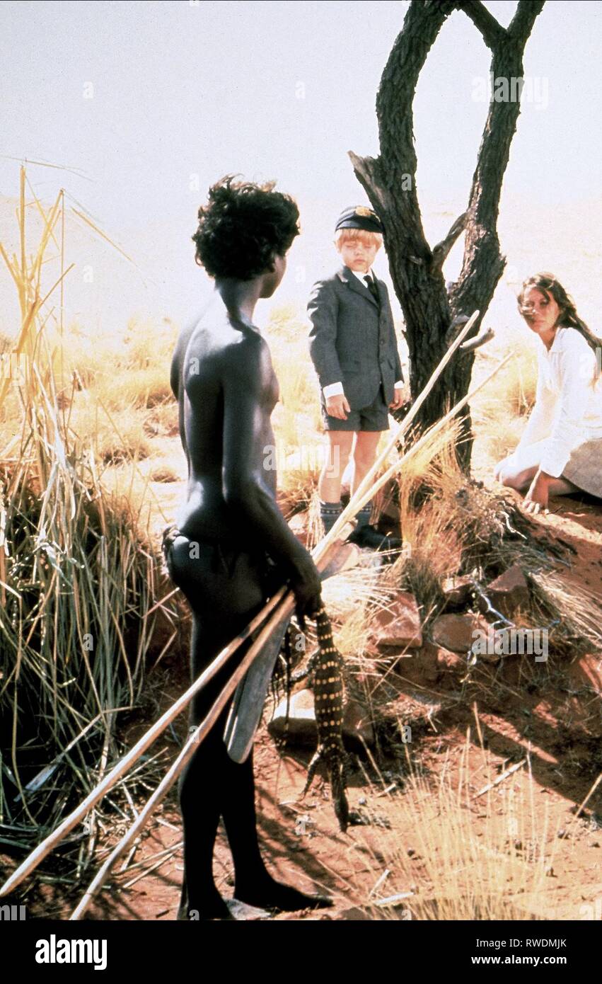 GULPILIL,ROEG,AGUTTER, WALKABOUT, 1971 Stock Photo