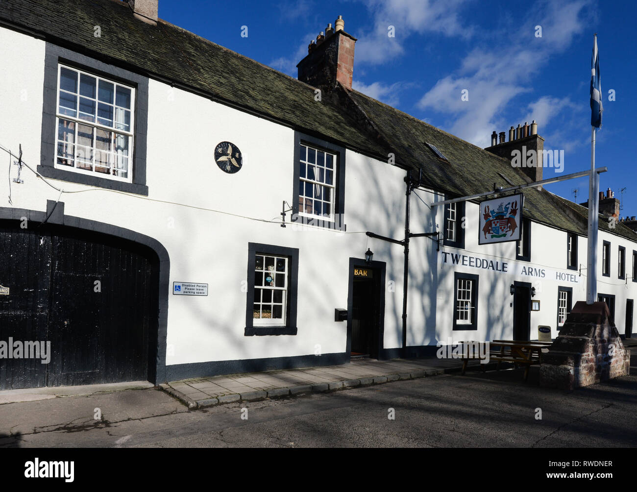 The Tweeddale Arms, Gifford, East Lothian Stock Photo