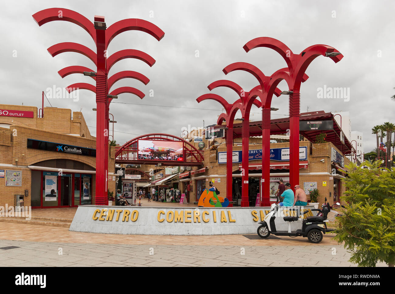 San Eugenio shopping centre at Costa Adeje, Tenerife, Spain Stock Photo Alamy