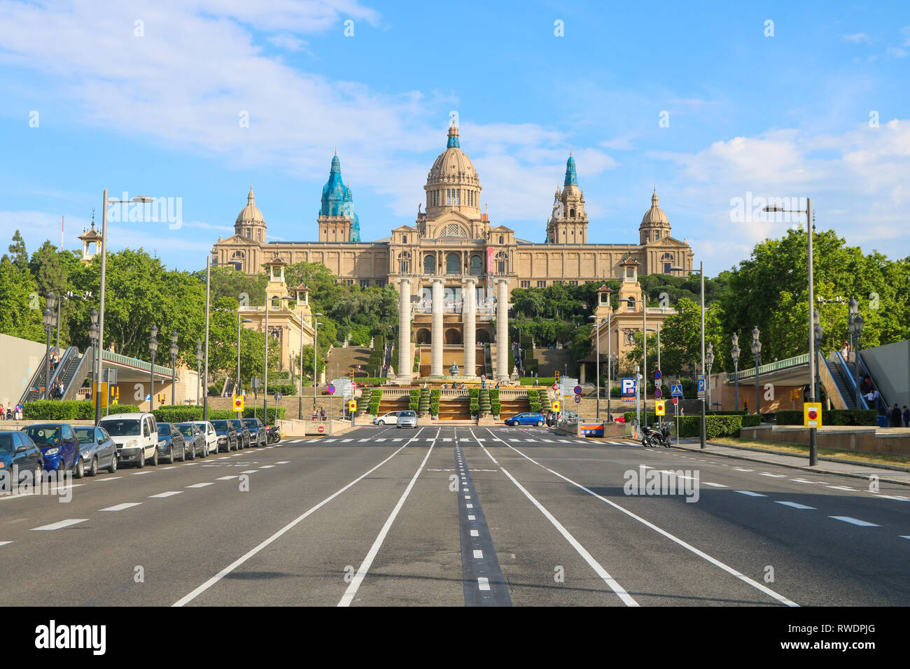 The Museu Nacional d'Art de Catalunya abbreviated as MNAC, is the national museum of Catalan visual art located in Barcelona, Catalonia, Spain. Stock Photo
