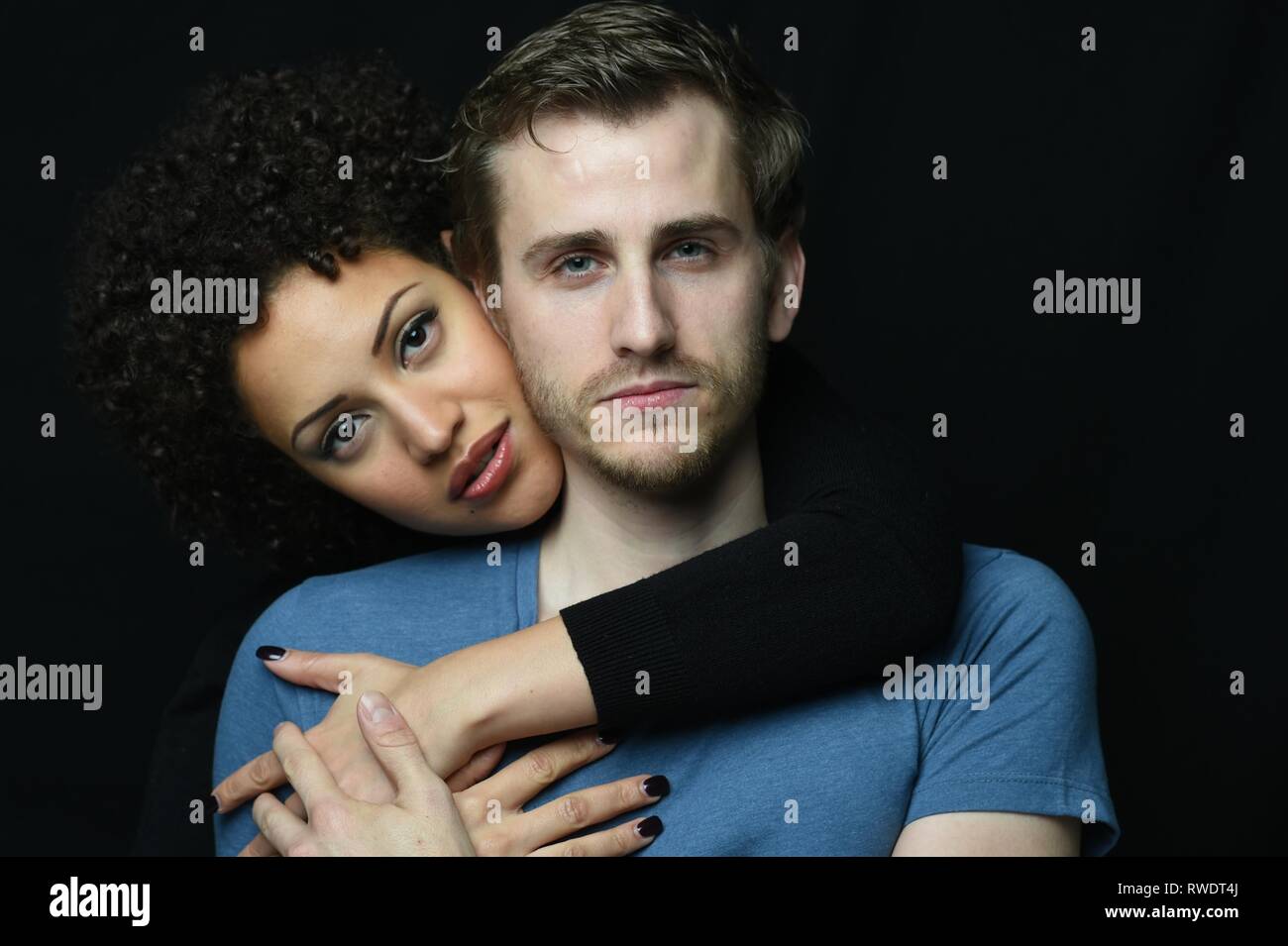 Beautiful mixed race couple Stock Photo Alamy
