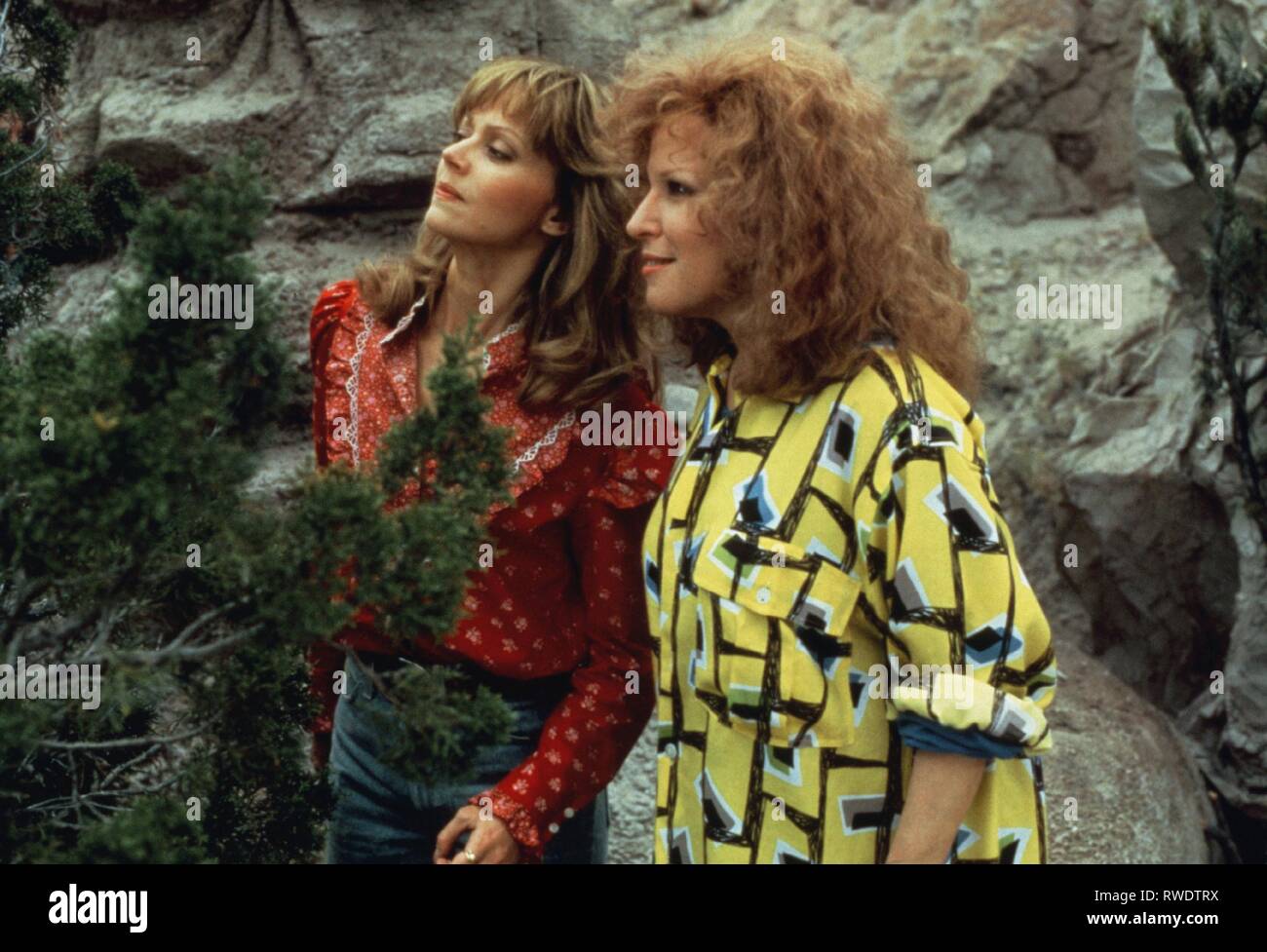 LONG,MIDLER, OUTRAGEOUS FORTUNE, 1987 Stock Photo