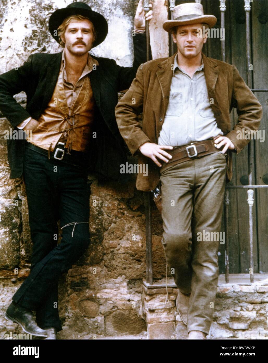 REDFORD,NEWMAN, BUTCH CASSIDY AND THE SUNDANCE KID, 1969 Stock Photo