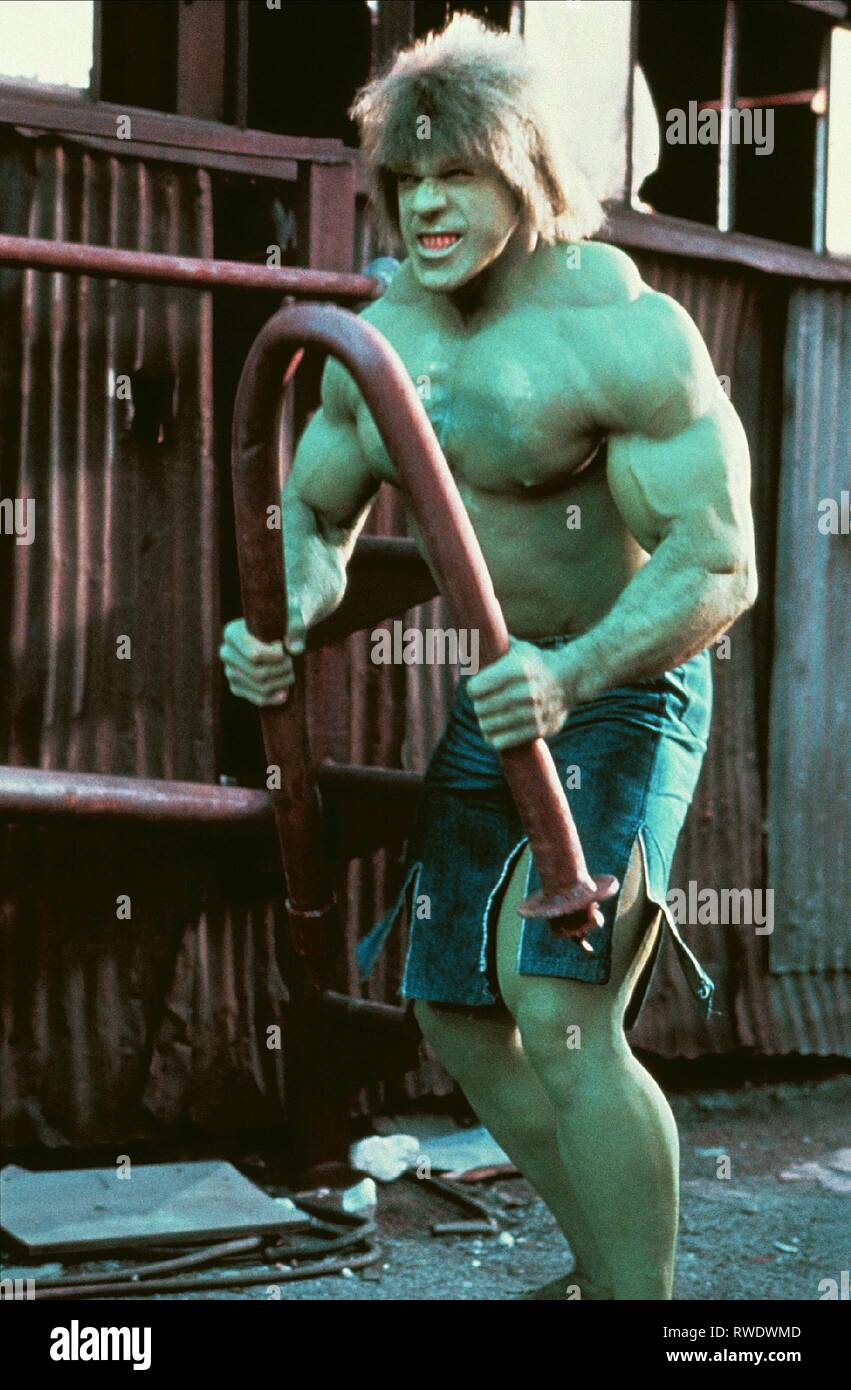 LOU FERRIGNO, THE INCREDIBLE HULK RETURNS, 1988 Stock Photo