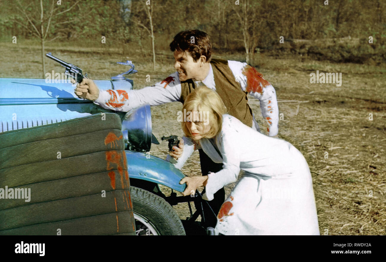 DUNAWAY,BEATTY, BONNIE AND CLYDE, 1967 Stock Photo