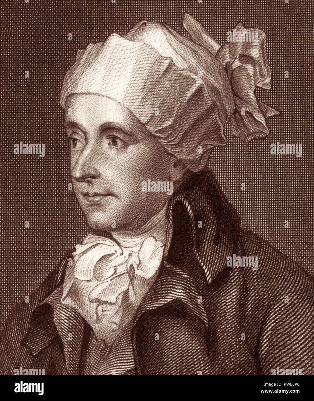 William Cowper (1731-1800) was an English hymn writer and one of the most popular poets of his time. Stock Photo