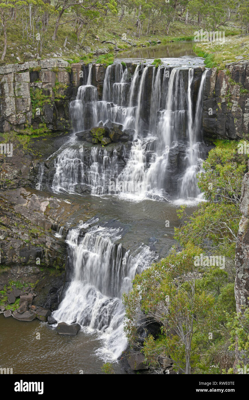ebor waterfalls, at ebor, guy fawkes river, new south wales, australia ...
