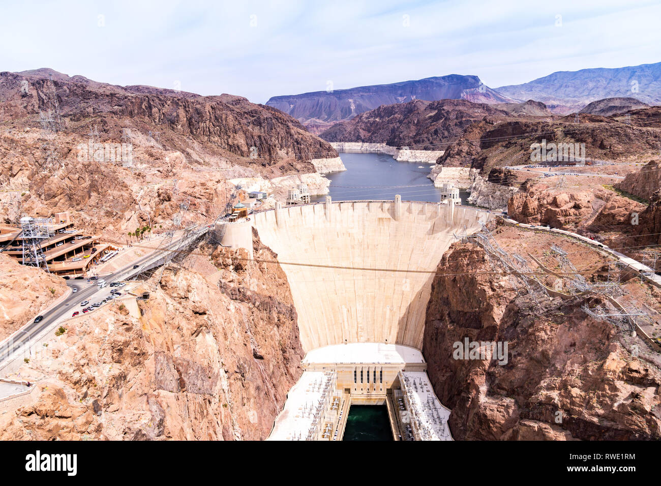 Hoover dam in Arizona and Nevada, USA Stock Photo Alamy