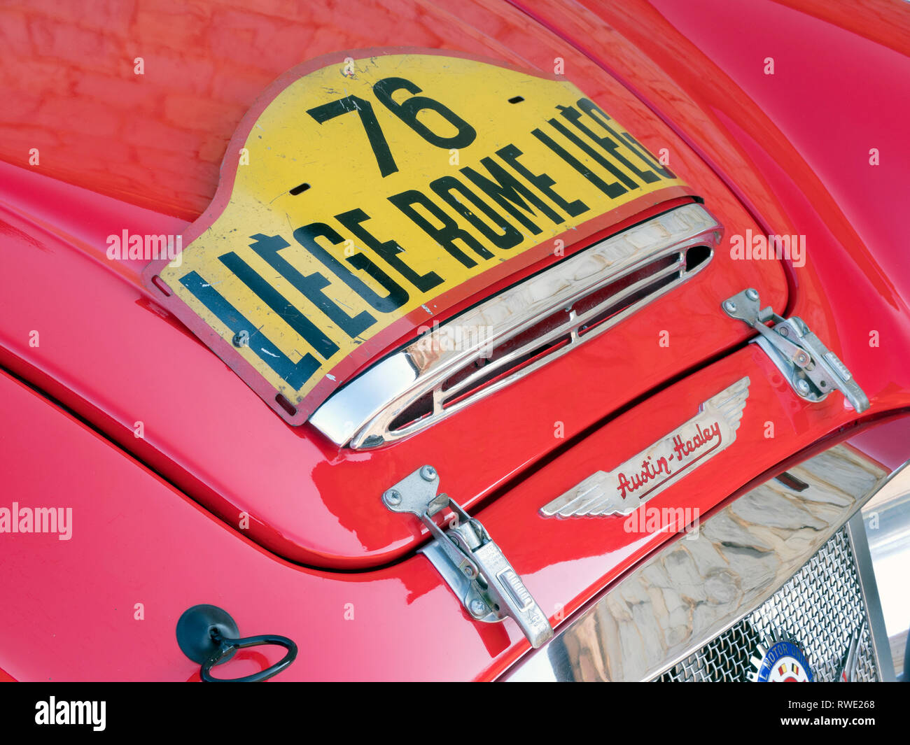 1960 Austin Healey MK1 3000 Works Rally car (Pat Moss Ann Wisdom) Stock Photo