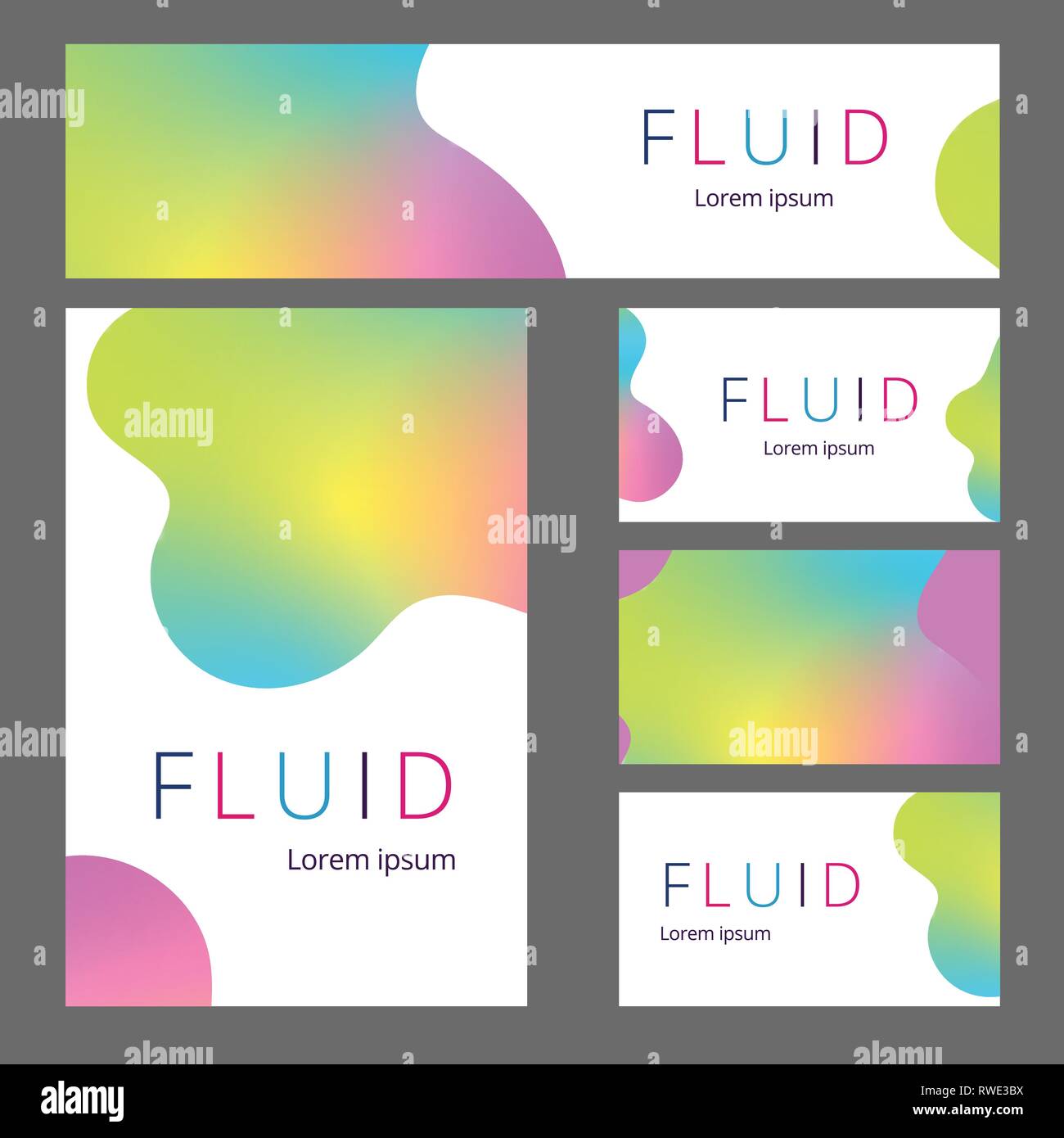 Download Vector Stationary Mockup Set Of Realistic Office Objects With Abstract Design Brand Identity White Stationery Set Items For Brand Identity And Logo Stock Vector Image Art Alamy PSD Mockup Templates