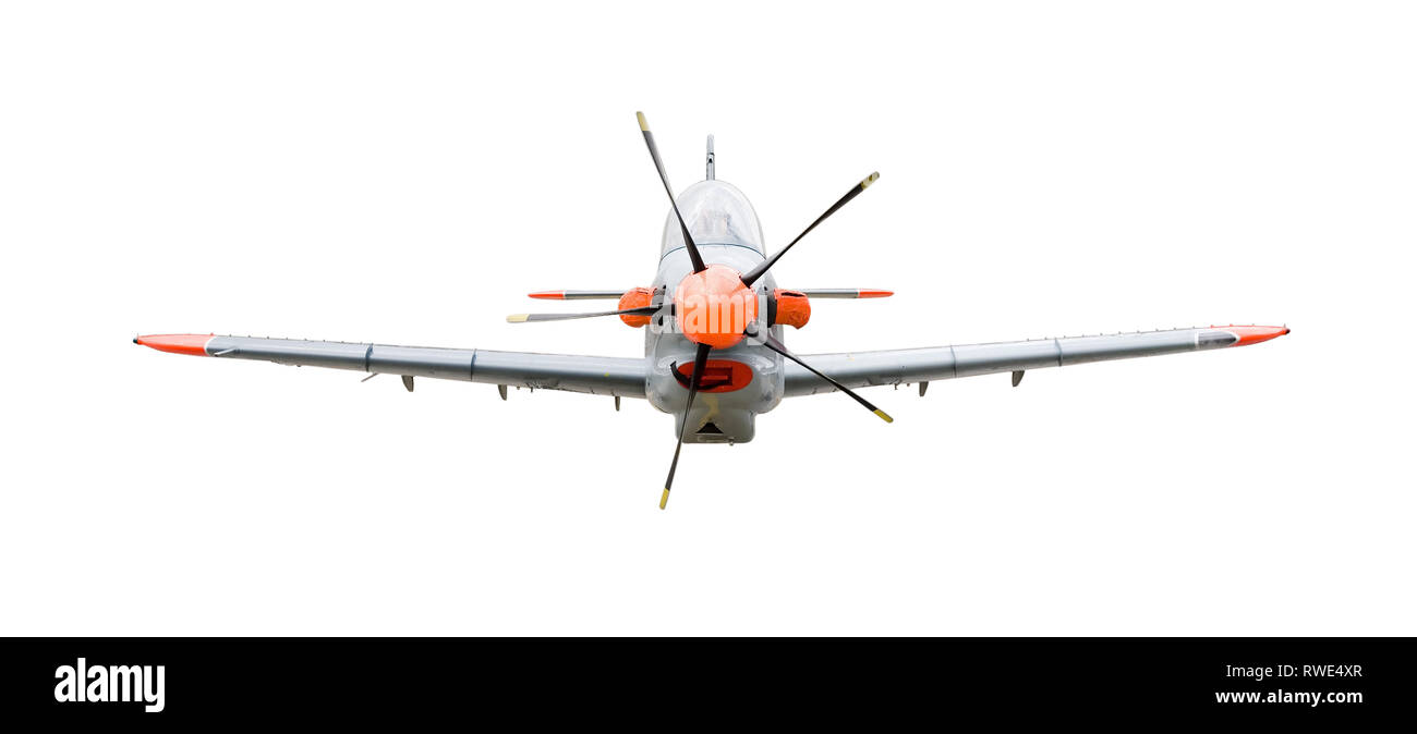 training plane (Orlik) isolated on white background with clipping paths Stock Photo