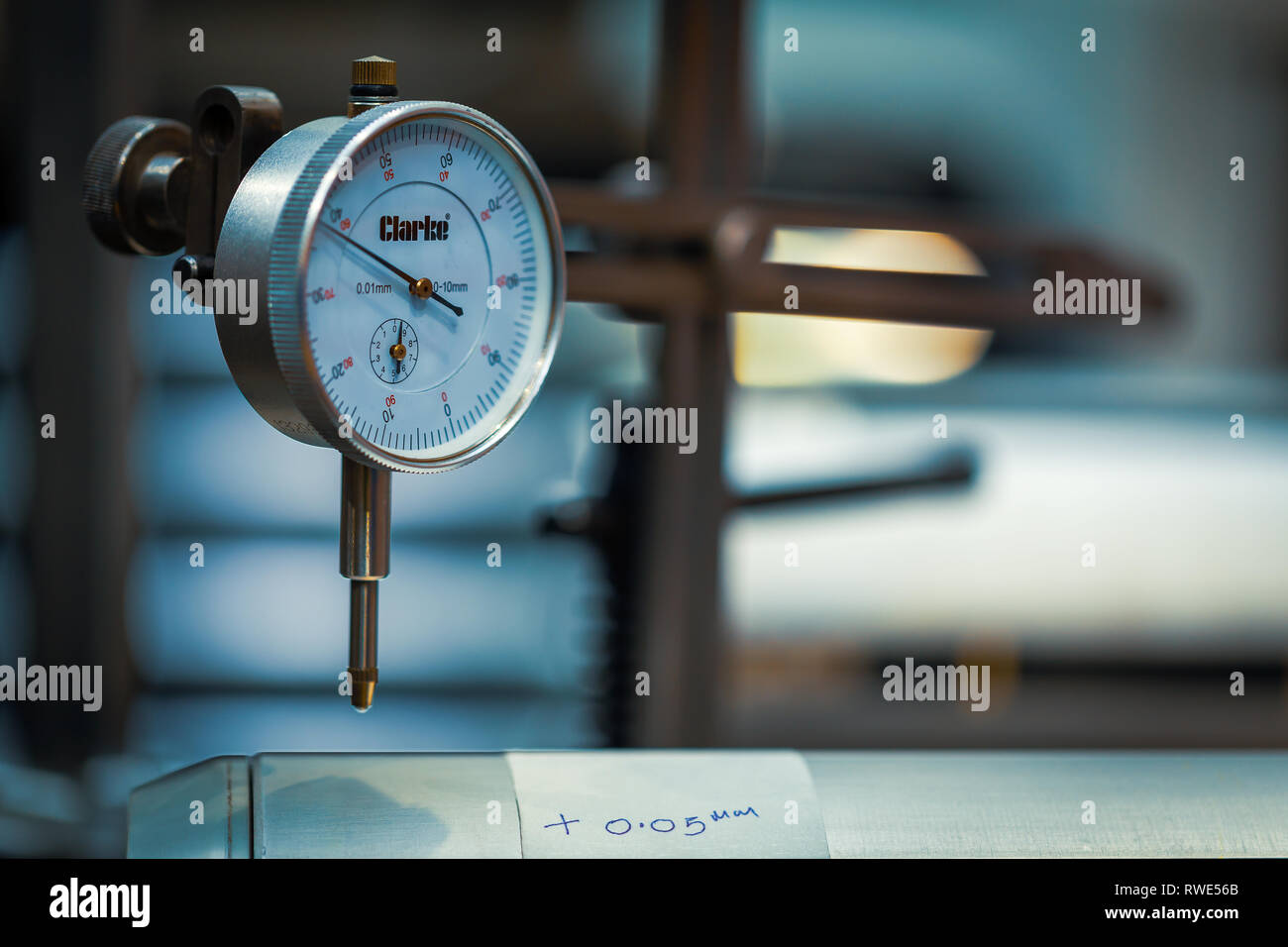 Dial test Indicator Measurements DTI Stock Photo Alamy