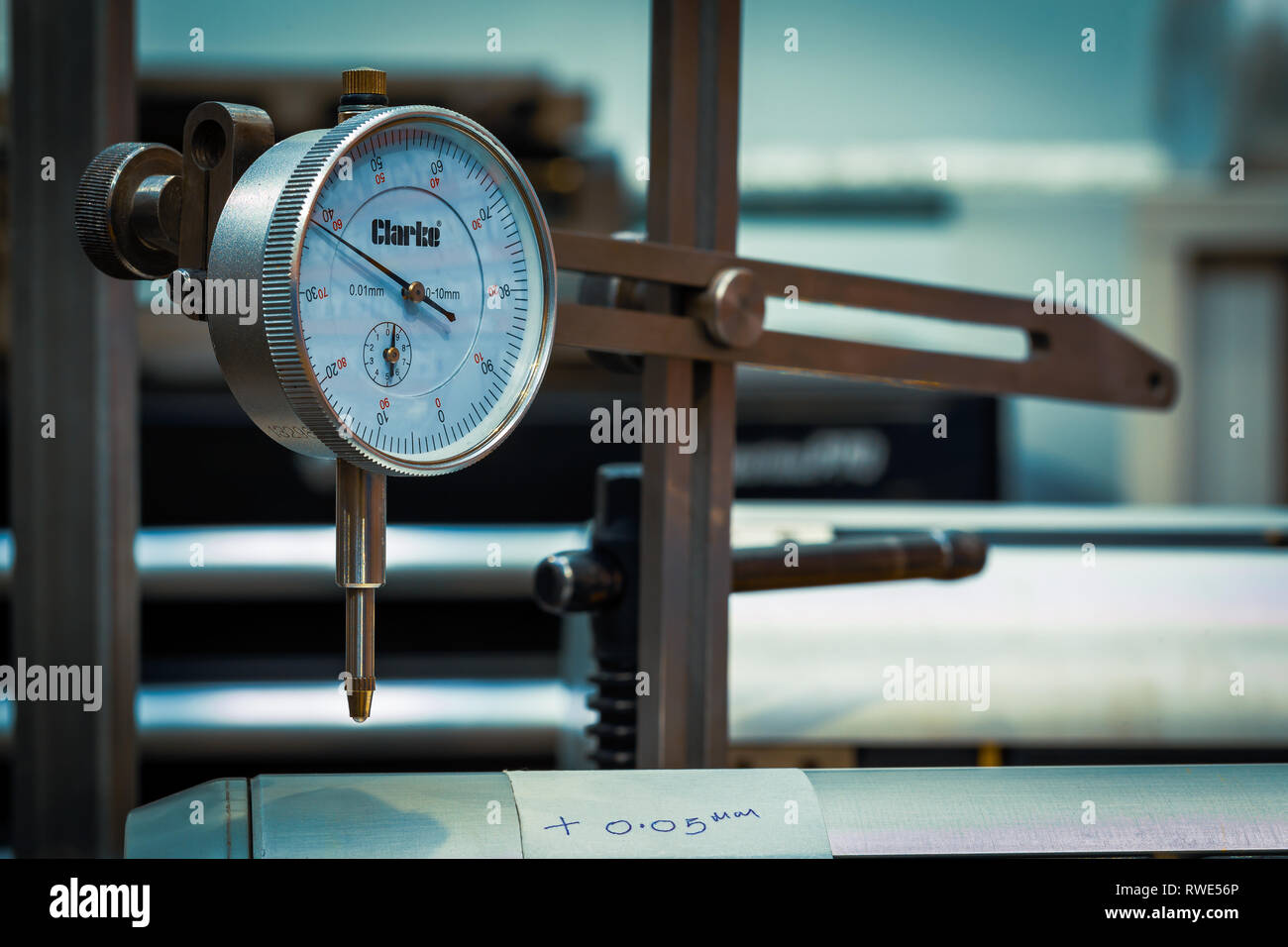 Dial test Indicator Measurements DTI Stock Photo Alamy