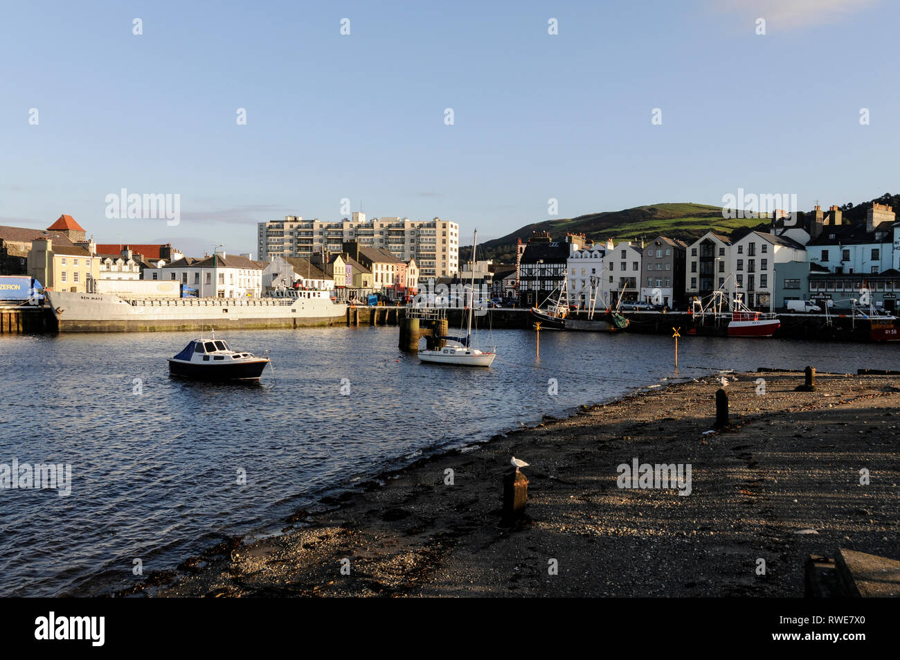 Second Largest Town On Isle Of Man High Resolution Stock Photography ...