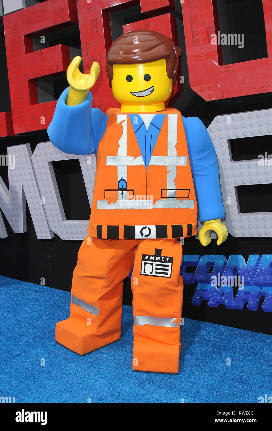 The Lego Movie 2: The Second Part' World Premiere held at the Regency  Village Theatre Featuring: Atmosphere, Emmet Brickowski Where: Los Angeles,  California, United States When: 02 Feb 2019 Credit: Adriana M.