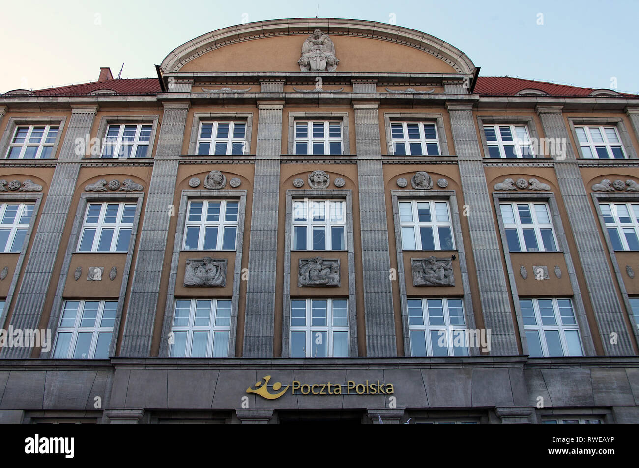 Polish Post building in Gdansk Stock Photo