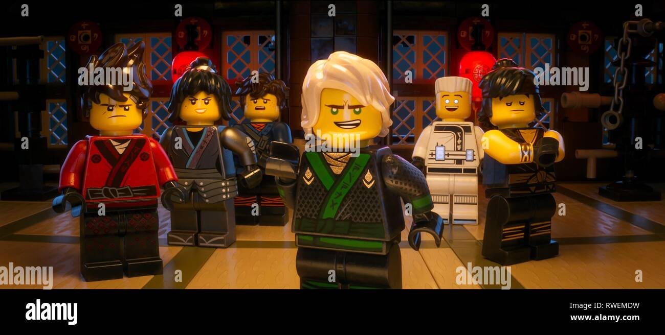 KAI,JAY,COLE,NYA,ZANE,LLOYD, THE LEGO NINJAGO MOVIE, 2017 Stock Photo -  Alamy