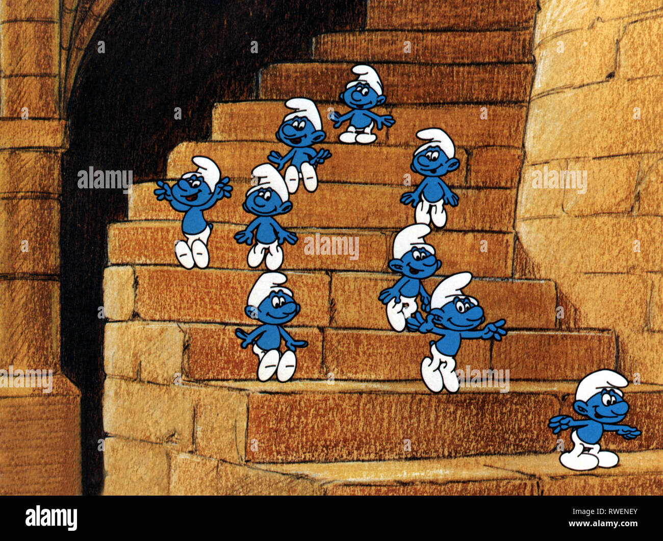 SMURFS, THE SMURFS AND THE MAGIC FLUTE, 1976 Stock Photo - Alamy