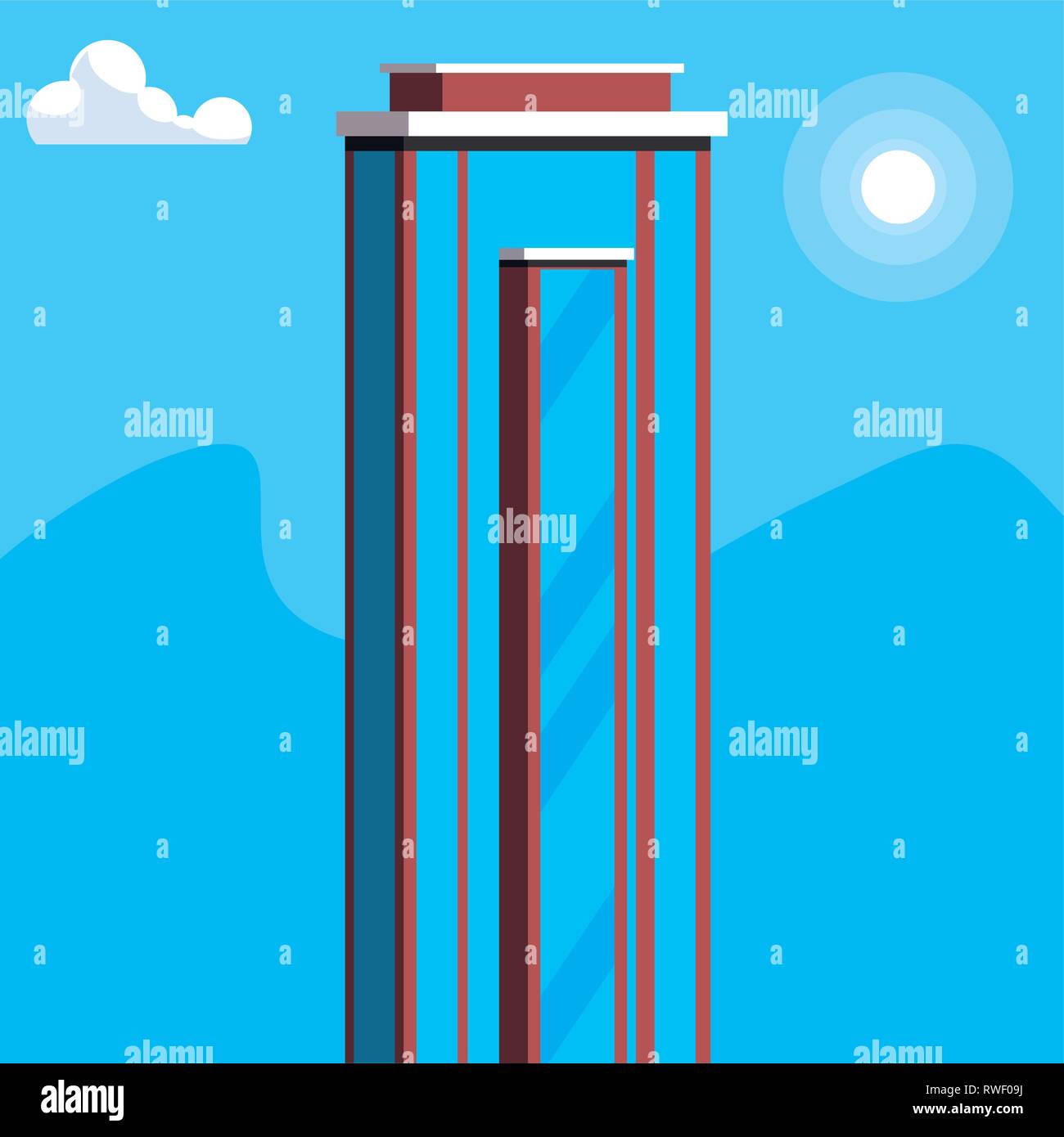 building construction city scene vector illustration design Stock ...