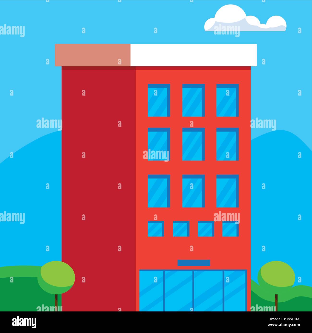 building construction city scene vector illustration design Stock ...