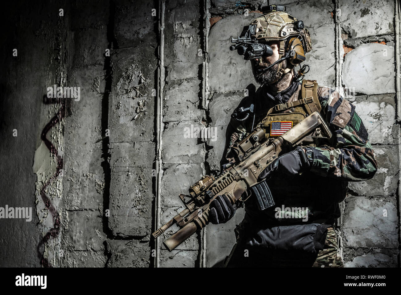 Army Ranger in field Uniforms Stock Photo Alamy