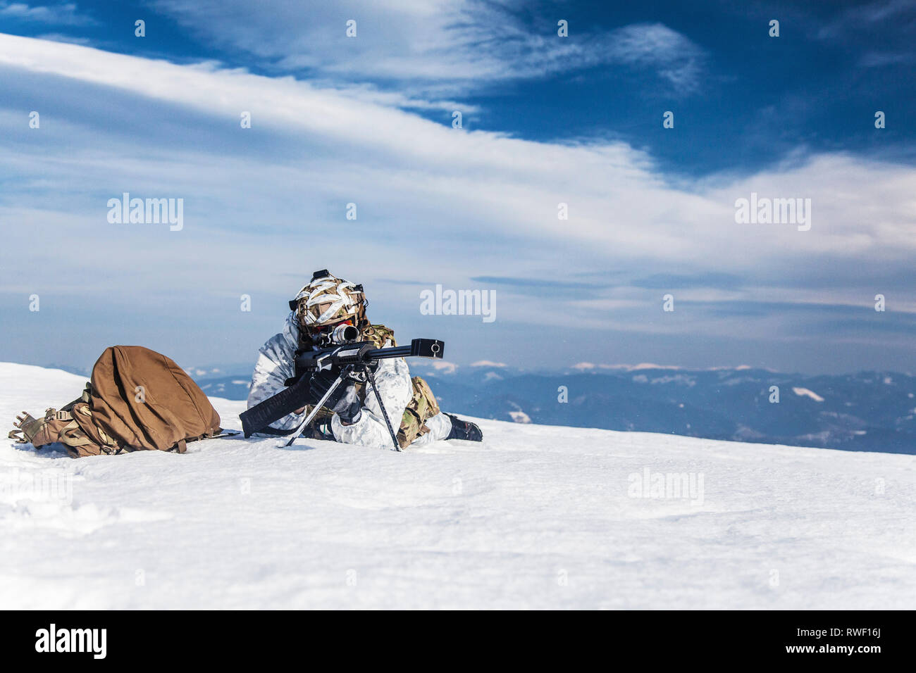 Hidden Sniper In Snow