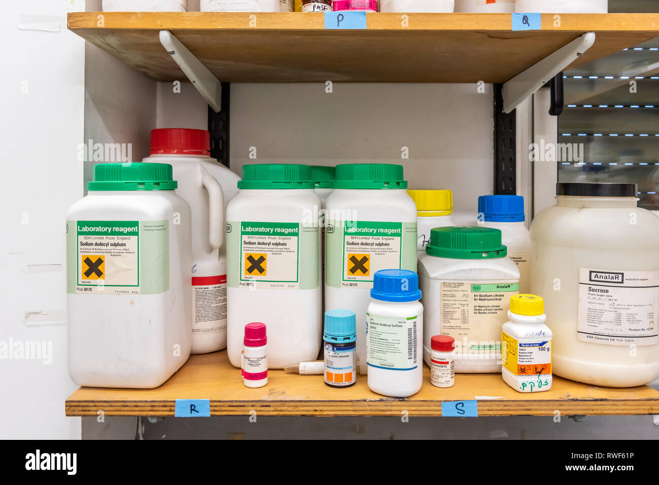Chemical reagents in a laboratory for drug research Stock Photo Alamy