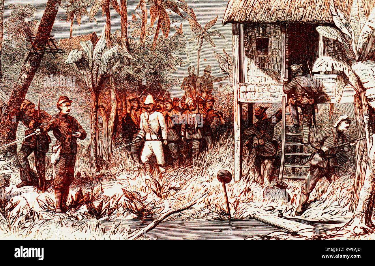 Aceh War (1873–1914) between the Netherlands and the Aceh Sultanate Stock Photo