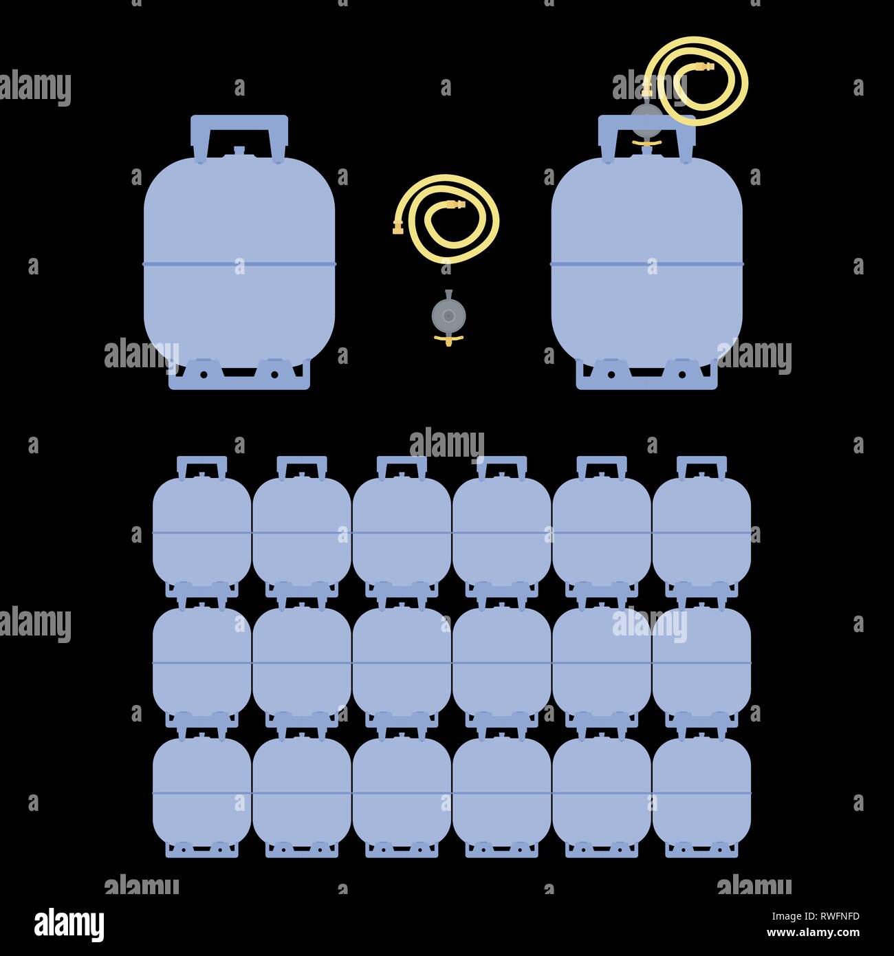 Gas bottle Stock Vector