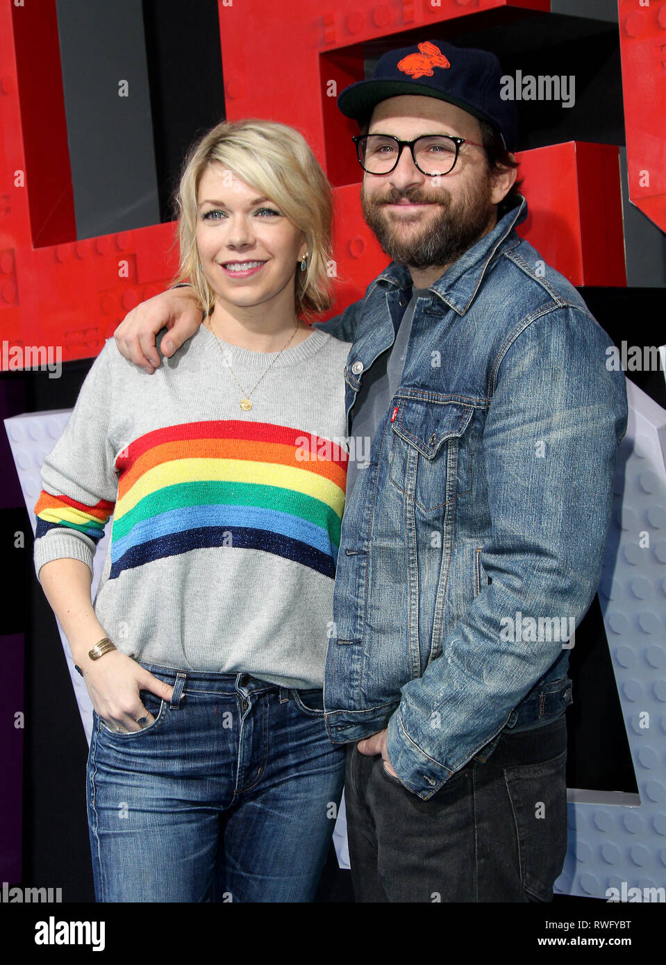 Photo: Charlie Day and Mary Elizabeth Ellis attend the Lego Movie 2  premiere in Los Angeles - LAP2019020244 